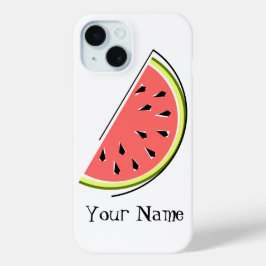 Watermelon Slice 'Naam' iPhone hoesje