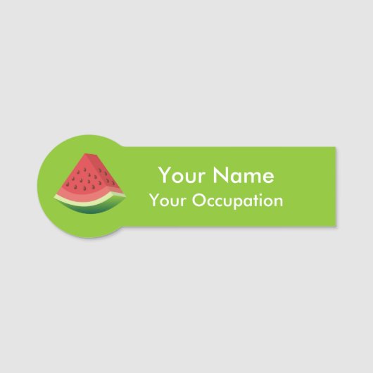 Watermelon Slice Naamplaatje (Voorkant)