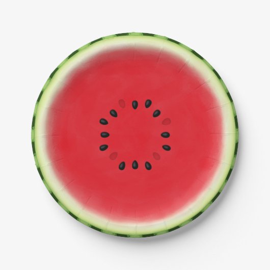 Watermelon Slice Papieren Bordje (Voorkant)