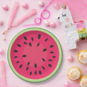 Watermelon Slice Papieren Bordje (Feest)