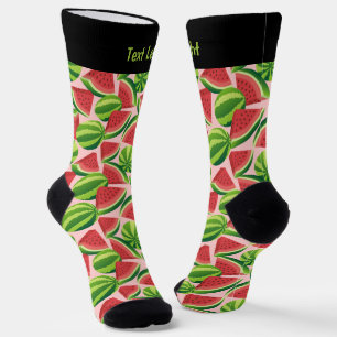 Watermelon Slice Pattern Socks Sokken