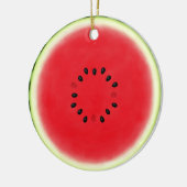 Watermelon Slice Persoonlijk Keramisch Ornament (Links)