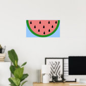 Watermelon Slice Poster (Thuiskantoor)