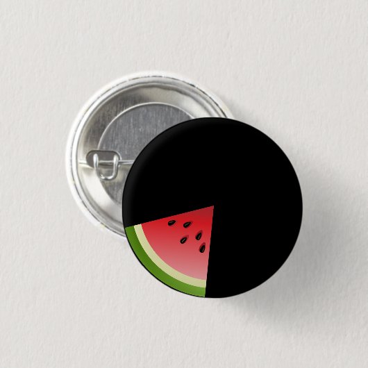 Watermelon Slice Ronde Button 3,2 Cm (Voorkant /achterkant)