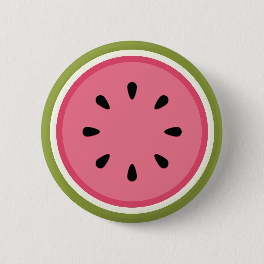 Watermelon Slice Ronde Button 5,7 Cm (Voorkant)