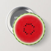 Watermelon Slice Ronde Button 7,6 Cm (Voorkant /achterkant)