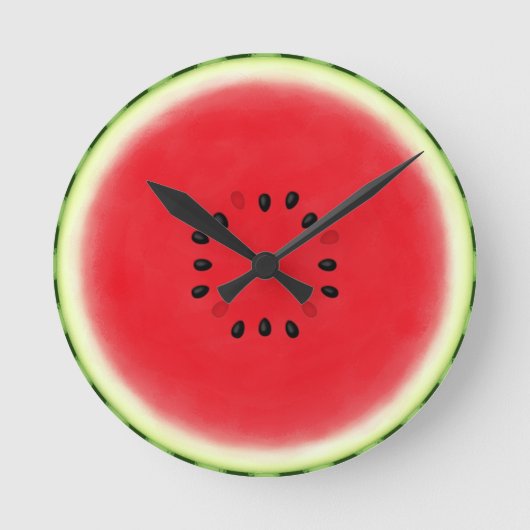 Watermelon Slice Ronde Klok (Voorkant)