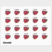Watermelon Slice Ronde Sticker (Vel)