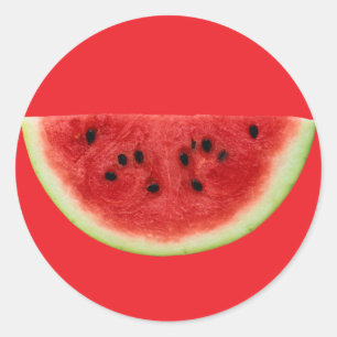 Watermelon Slice Ronde Sticker