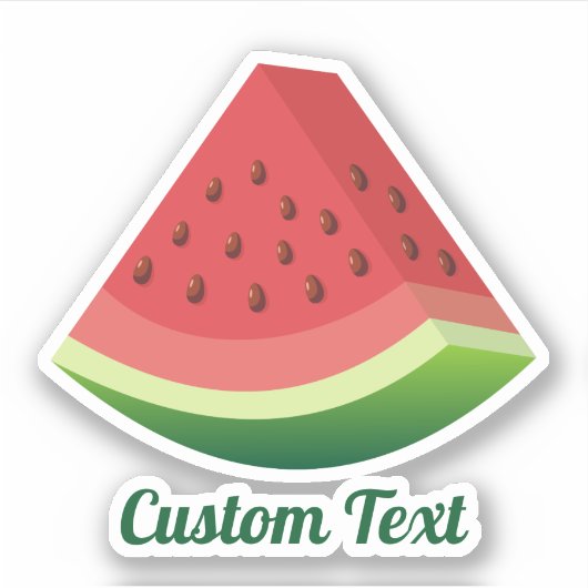 Watermelon Slice Sticker (Voorkant)