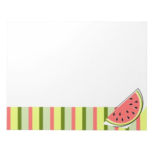 Watermelon Slice Stripe Classic Notitieblok (Voorkant)