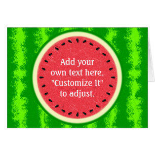 Watermelon Slice Summer Fruit gepersonaliseerd