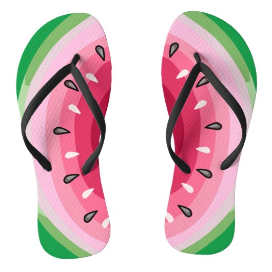 Watermelon Slice Teenslippers (Voetbed)