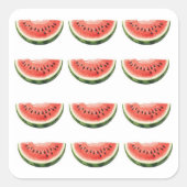 Watermelon Slice  Vierkante Sticker (Voorkant)