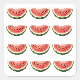 Watermelon Slice  Vierkante Sticker