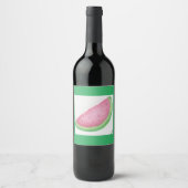Watermelon Slice Wijn Etiket (Voorkant)