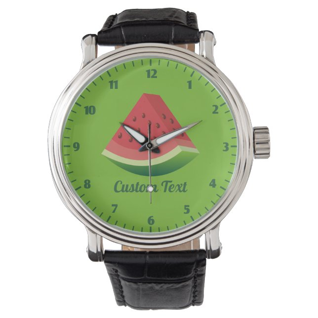 Watermelon Slice Wrist Watch Horloge (Voorkant)