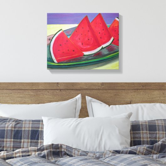 Watermelon Slices Canvas Afdruk (Insitu (Slaapkamer))