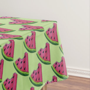 Watermelon Slices Juicy Pink Melon Picnic Print Tafelkleed