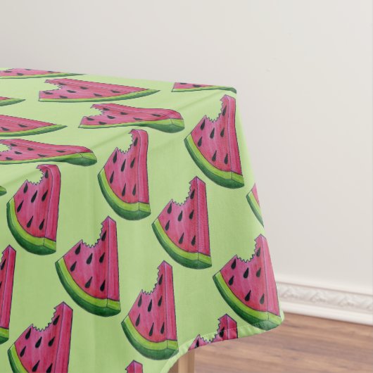 Watermelon Slices Juicy Pink Melon Picnic Print Tafelkleed (Voorbeeld)