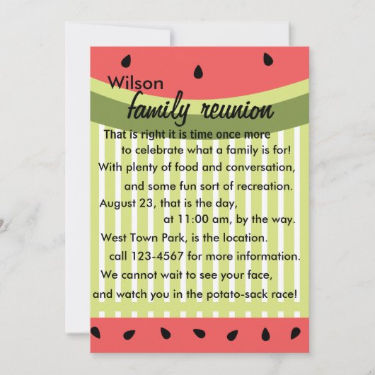 Watermelon Slices Kaart (Voorkant)