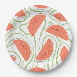 Watermelon Slices Papieren Bordje