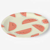 Watermelon Slices Papieren Bordje (Gekanteld)