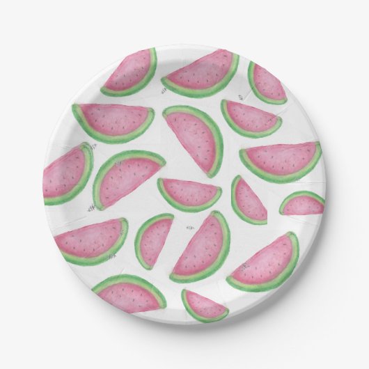 Watermelon Slices Papieren Bordje (Voorkant)