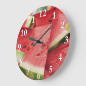 Watermelon Slices Round Wall Clock Grote Klok (Hoek)