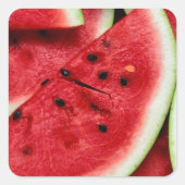 Watermelon Slices Vierkante Sticker (Voorkant)