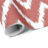 Watermelon Southern Cottage Chevrons Cadeaupapier (Rol Hoek)