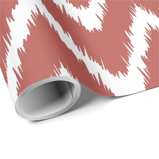 Watermelon Southern Cottage Chevrons Cadeaupapier (Rol Hoek)