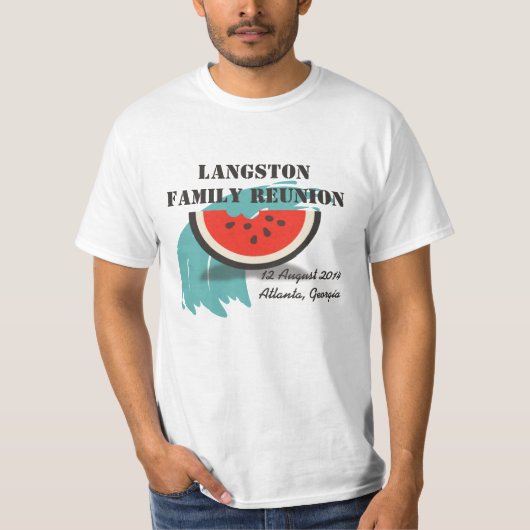 Watermelon Splash Family Reunion Custom T-Shirt (Voorkant)