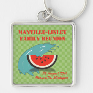 Watermelon Splash Family Reunion Souvenir Sleutelh Sleutelhanger