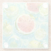 Watermelon Splash Glazen Onderzetter (Achterkant)