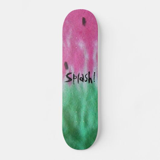 Watermelon Splash. Persoonlijk Skateboard (Voorkant)
