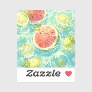 Watermelon Splash Sticker