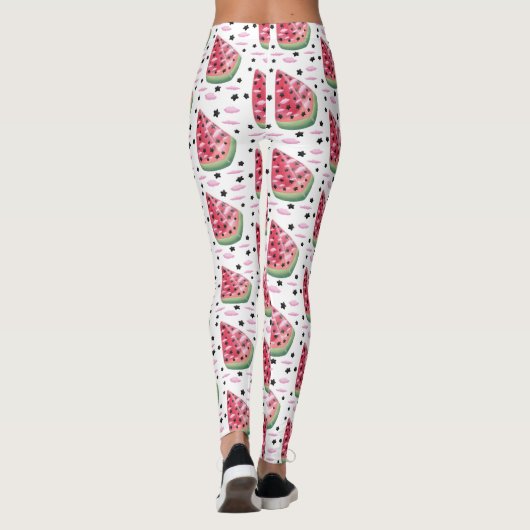 Watermelon star  leggings (Achterkant)