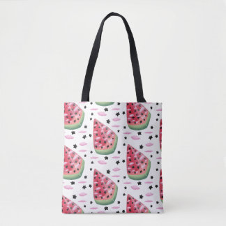 Watermelon star tote bag