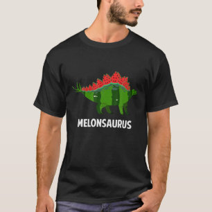 Watermelon Stegosaurus Summer Fruit Funny Melon T-shirt