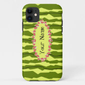 Watermelon Stripe oval 'Naam' horizontaal Case-Mate iPhone Case (Achterkant)