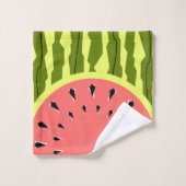 Watermelon Stripe Roze Bad Handdoek (Wasdoekje)