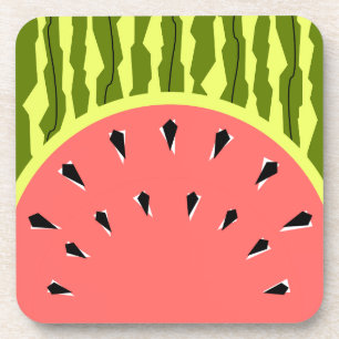 Watermelon Stripe Roze Bier Onderzetter