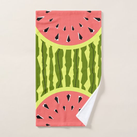 Watermelon Stripe Roze Handdoek (Handdoek)