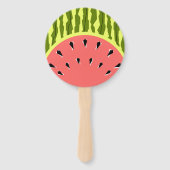 Watermelon Stripe Roze Handwaaier (Achterkant)