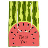 Watermelon Stripe Roze Hartelijk dank Medium Cadeauzakje (Achterkant)