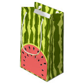Watermelon Stripe Roze Klein Cadeauzakje (Achterkant Gekanteld)