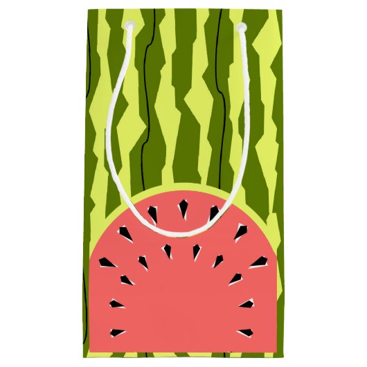 Watermelon Stripe Roze Klein Cadeauzakje (Voorkant)