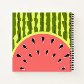 Watermelon Stripe Roze Notitieboek (Achterkant)