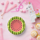 Watermelon Stripe Roze Papieren Kommen (Feest)